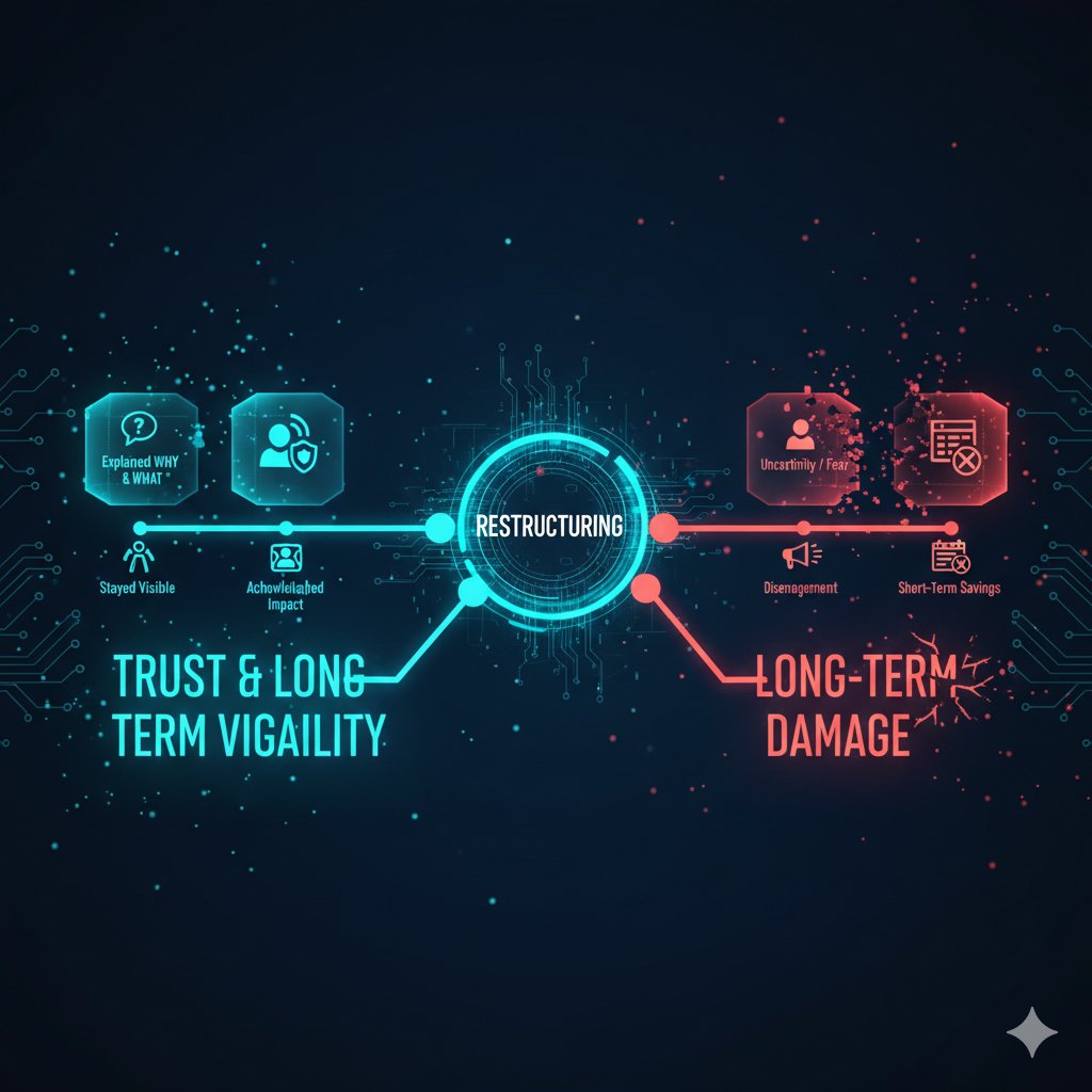 Leadership during restructuring